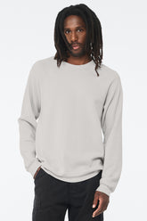 BELLA+CANVAS® Unisex Sponge Fleece Raglan Sweatshirt - Silver - 2XL